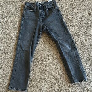 Levi's Gray High Rise Stretch Jeans